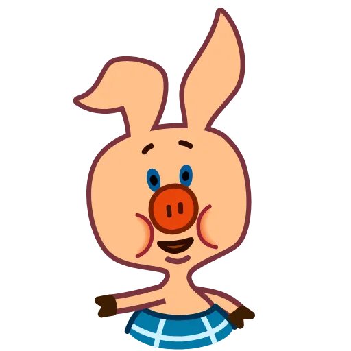 🤥 Стикер «Пятачок и Винни Пух» для Telegram