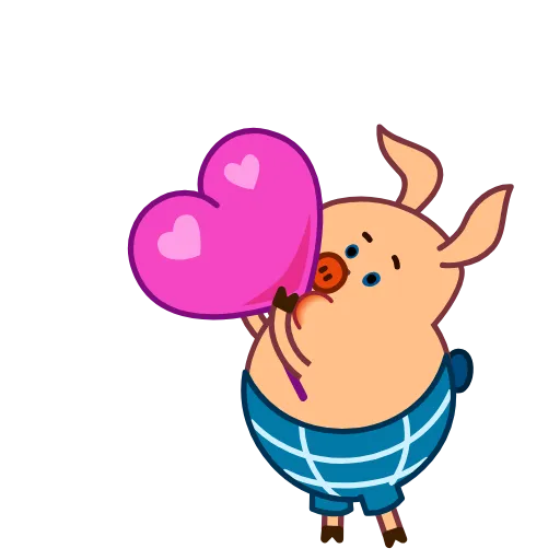 🥰 Стикер «Пятачок и Винни Пух» для Telegram
