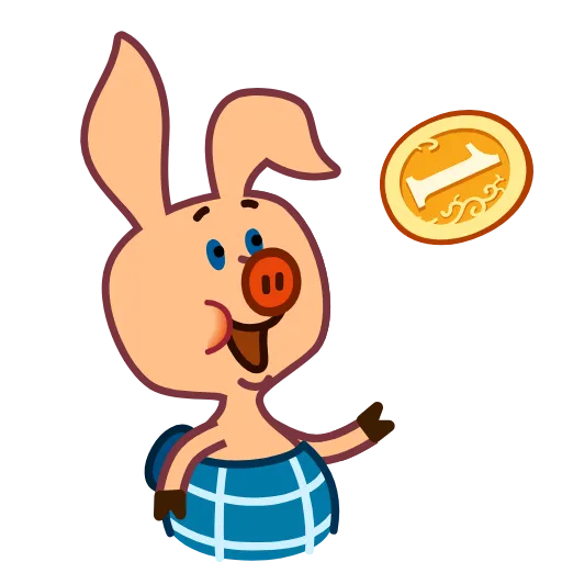 🪙 Стикер «Пятачок и Винни Пух» для Telegram