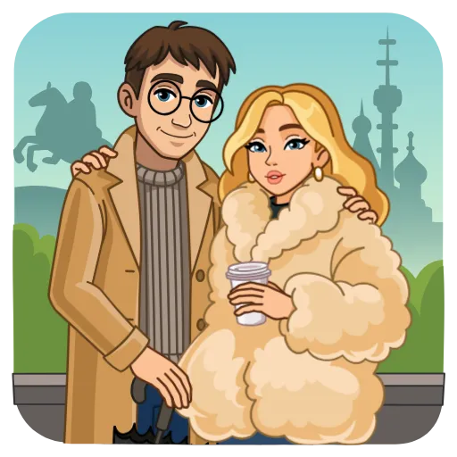 👩‍❤️‍👨 Стикер «Питер и Москва» для Telegram