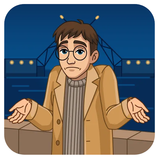 🤷‍♂️ Стикер «Питер и Москва» для Telegram