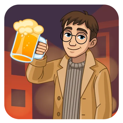 🍺 Стикер «Питер и Москва» для Telegram