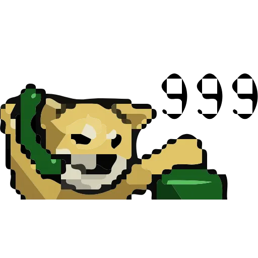 Стикерпак Animated Pixel Dog для Telegram