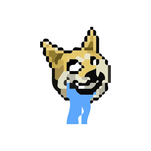 🐶 Стикер «Animated Pixel Dog» для Telegram