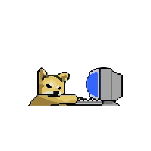 🐶 Стикер «Animated Pixel Dog» для Telegram