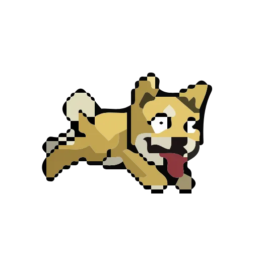 🐶 Стикер «Animated Pixel Dog» для Telegram