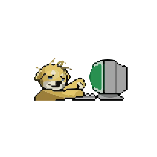 🐶 Стикер «Animated Pixel Dog» для Telegram