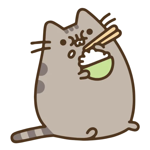 🍚 Стикер «Pusheen» для Telegram
