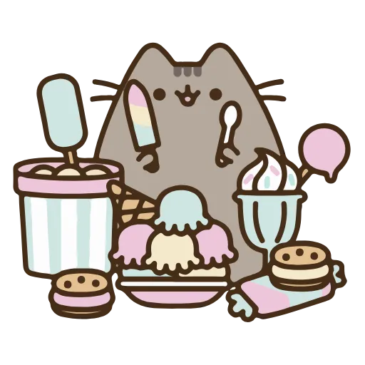 🍦 Стикер «Pusheen» для Telegram