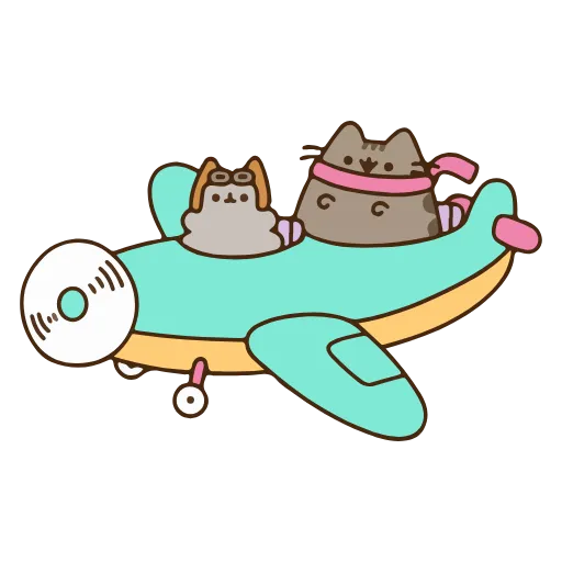 ✈️ Стикер «Pusheen» для Telegram
