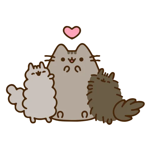 Стикерпак Pusheen для Telegram