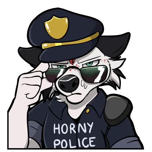 👮‍♀️ Стикер «Rainer Animated» для Telegram
