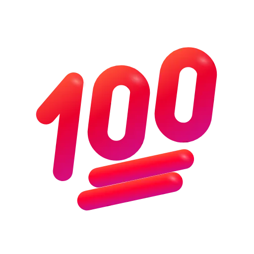 💯 Стикер «Реакции VK» для Telegram
