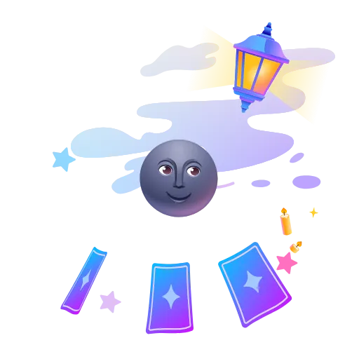 🌚 Стикер «Реакции VK» для Telegram