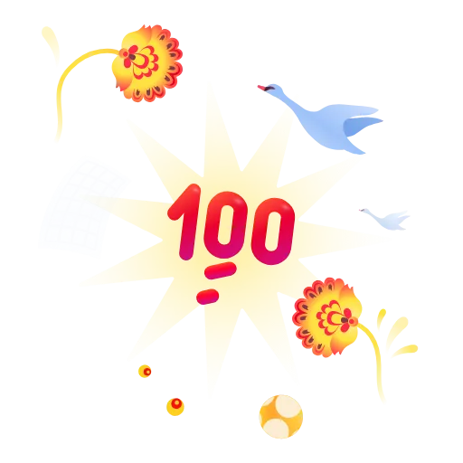 💯 Стикер «Реакции VK» для Telegram