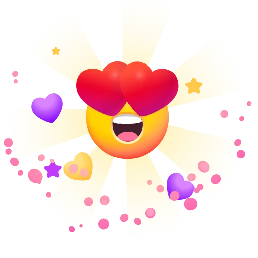 😍 Стикер «Реакции VK» для Telegram