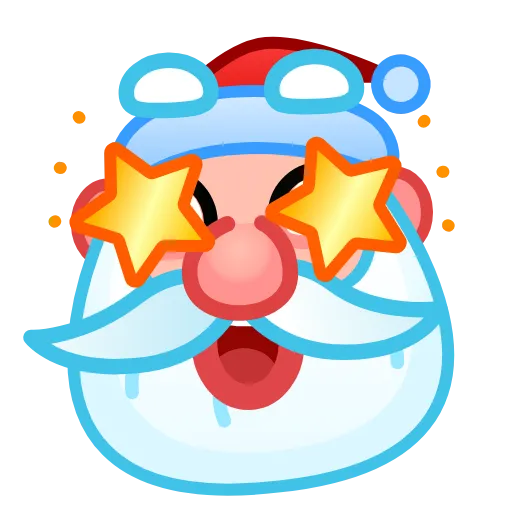 🤩 Стикер «Santa Claus» для Telegram