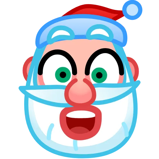 😲 Стикер «Santa Claus» для Telegram