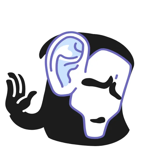 👂 Стикер «Animated Scream» для Telegram