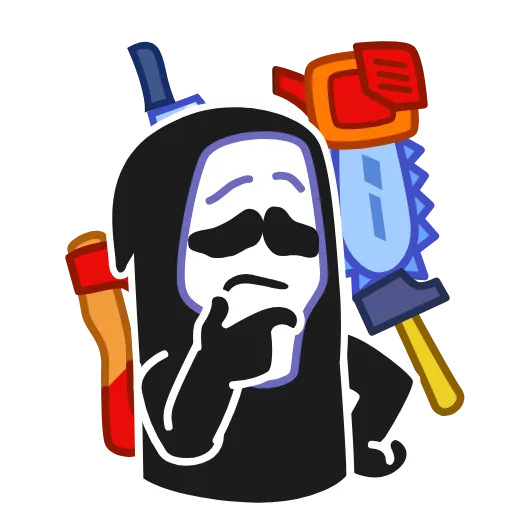 🤔 Стикер «Animated Scream» для Telegram