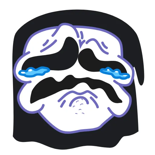 😭 Стикер «Animated Scream» для Telegram