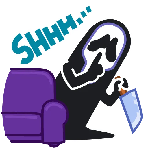 🤫 Стикер «Animated Scream» для Telegram