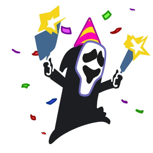🎉 Стикер «Animated Scream» для Telegram