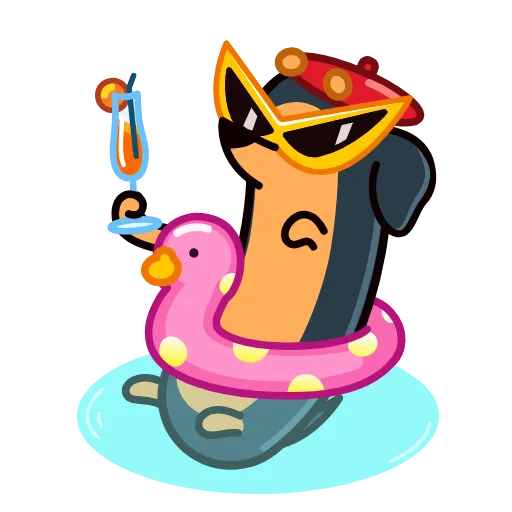 😎 Стикер «Такса» для Telegram