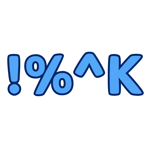🤬 Стикер «Animated Text» для Telegram