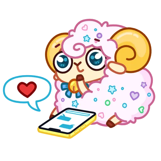 ❤️ Стикер «Барашек» для Telegram