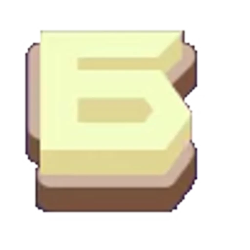 🔠 Эмодзи «Бежевый с тенью шрифт» для Telegram