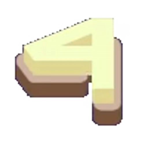 🔢 Эмодзи «Бежевый с тенью шрифт» для Telegram