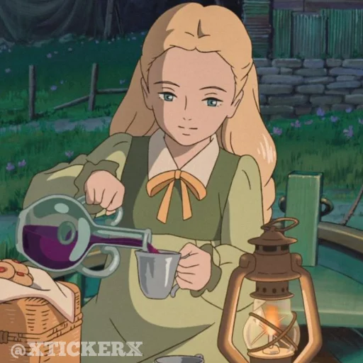 🍷 Стикер «Anime 1» для Telegram