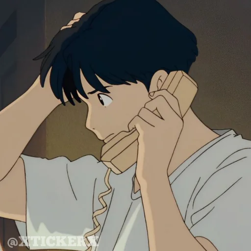 📞 Стикер «Anime 1» для Telegram