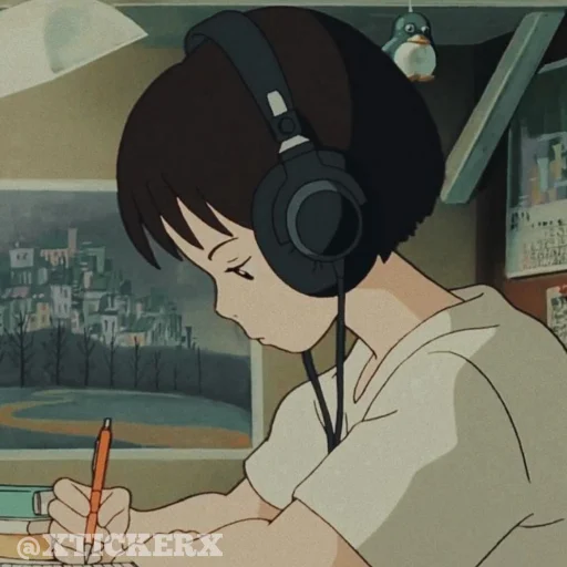 🎧 Стикер «Anime 1» для Telegram