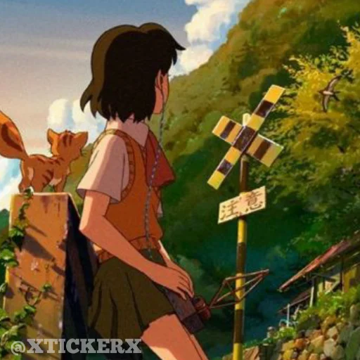 🛤 Стикер «Anime 1» для Telegram