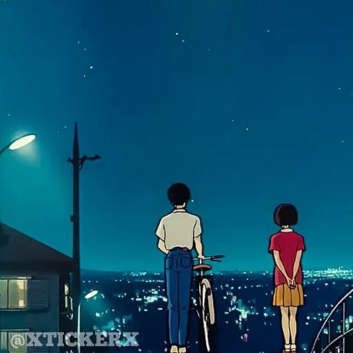 🚲 Стикер «Anime 1» для Telegram