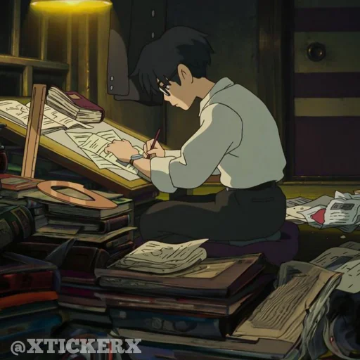 📓 Стикер «Anime 1» для Telegram