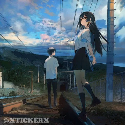 🛤 Стикер «Anime 1» для Telegram