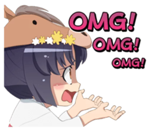 😧 Стикер «Anime ?» для Telegram