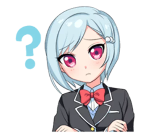 😕 Стикер «Anime ?» для Telegram