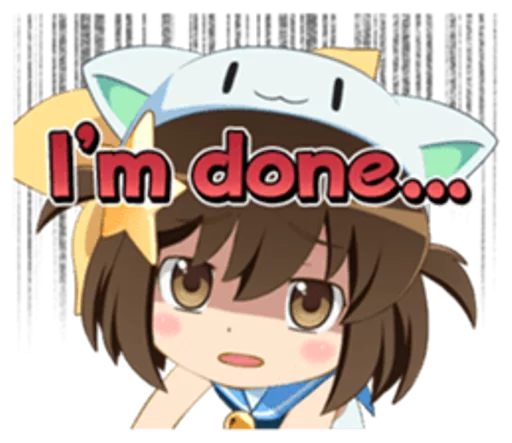 👧 Стикер «Anime ?» для Telegram