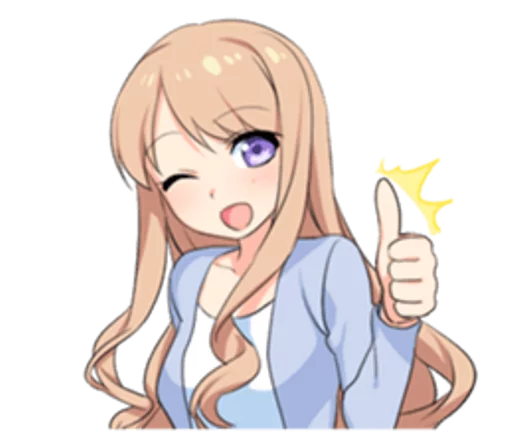 👍 Стикер «Anime ?» для Telegram