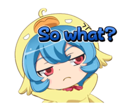 😒 Стикер «Anime ?» для Telegram