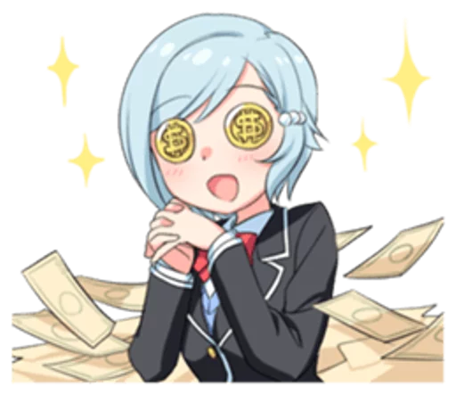 🤑 Стикер «Anime ?» для Telegram