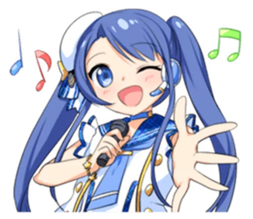 🎤 Стикер «Anime ?» для Telegram