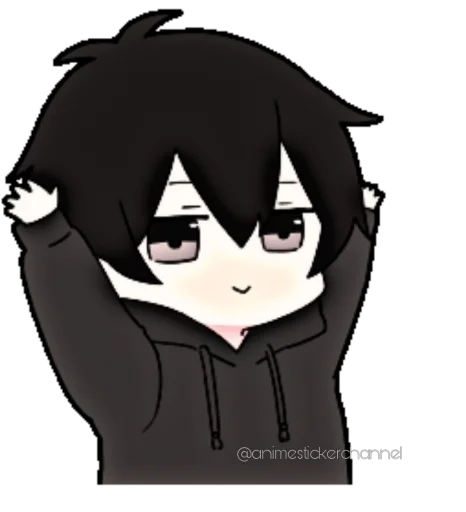 😁 Стикер «ANIME BOY» для Telegram