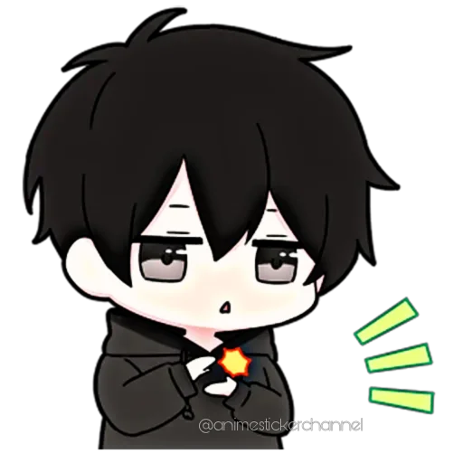 😁 Стикер «ANIME BOY» для Telegram