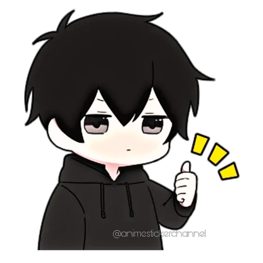 😁 Стикер «ANIME BOY» для Telegram
