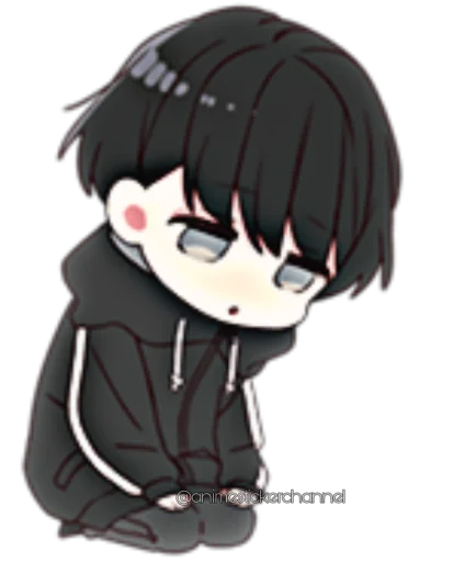 😶 Стикер «ANIME BOY» для Telegram